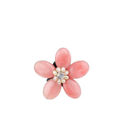 Fingerring "Marseille", pink, COLLEZIONE ALESSANDRO, Fingerringe, Damen, Glas, Fingerring