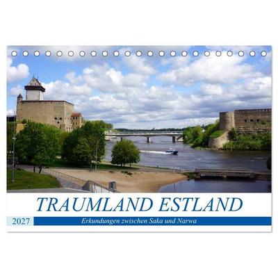 Traumland Estland - Erkundungen zwischen Saka und Narva (Tischkalender 2027 DIN A5 quer), CALVENDO Monatskalender