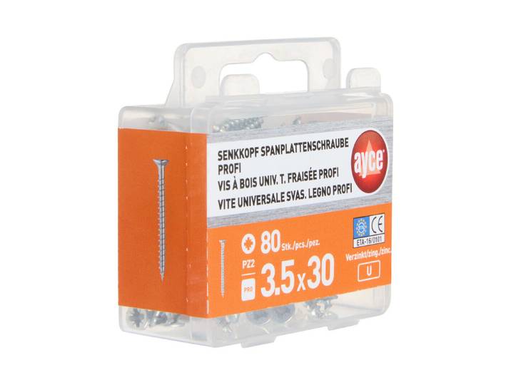 Ayce Senkkopf-Spannplattenschraube PZ 4 × 30 mm