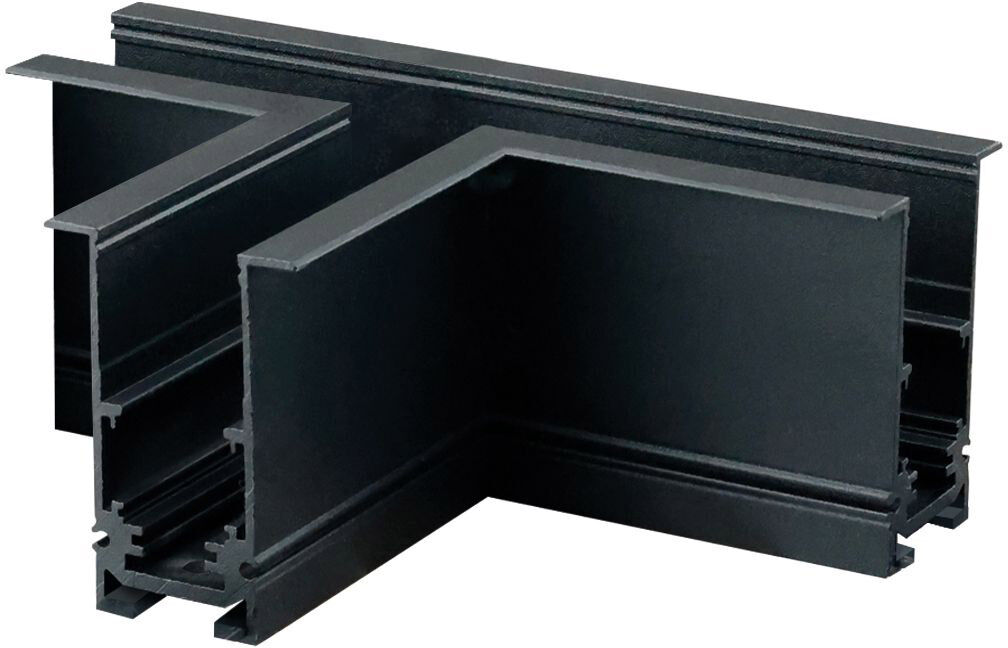 Isoled Track48 T-Schiene Horizontal Für Einbauschiene, Schwarz, Nicht Stromführend