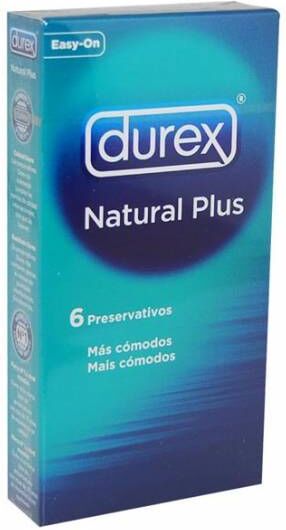 Durex Preservativos de Látex Natural Plus 6 Unidades