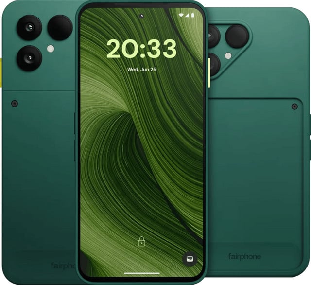 Fairphone 6 256GB Groen 5G met Fairphone 6 Protective Back Cover Groen