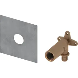 TECE TECEprofil System-Wandscheibe 9021021 TECEflex 16 mm x Rp 1/2 Rotguss, lange Ausführung