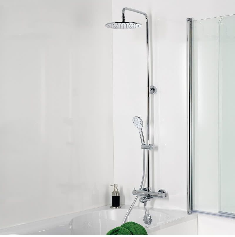HSK Shower set model RS 200 thermostat for bath,shower head flat,30 cm