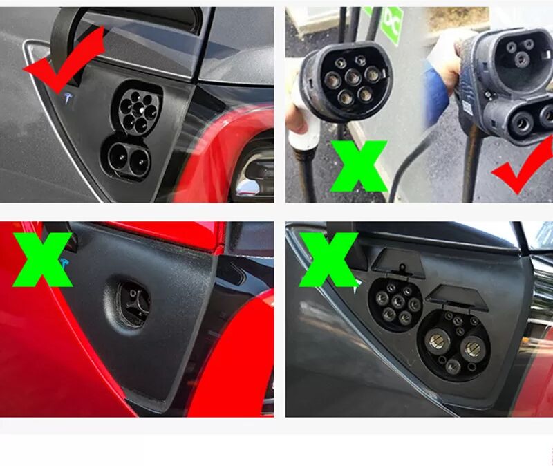 INF Tesla Model 3 Ladeanschlussabdeckung   Staubdicht & Wasserdicht CCS EU