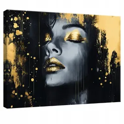 LEINWANDBILD Abstrakt Frau Schwarz Modern 60x40