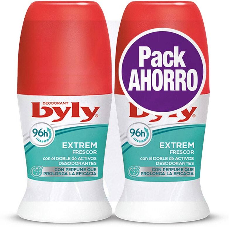 Byly Extrem Frescor 96H Deo ROLL-ON lote 2 x 50 ml