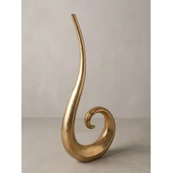 Bodenvase Aluminium Gold 48x10x100 cm - BAVENO   Kadima Design