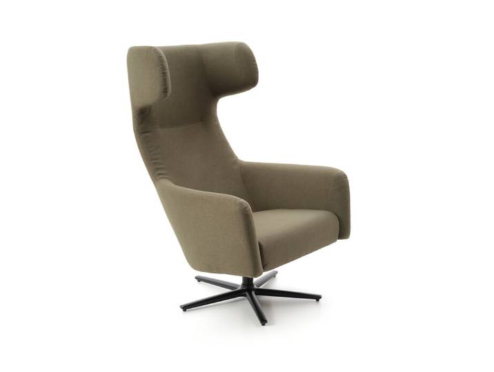 Softline Drehsessel Havana grün, Designer busk+hertzog, 79x113x90 cm