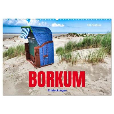 BORKUM Entdeckungen (Wandkalender 2027 DIN A2 quer), CALVENDO Monatskalender