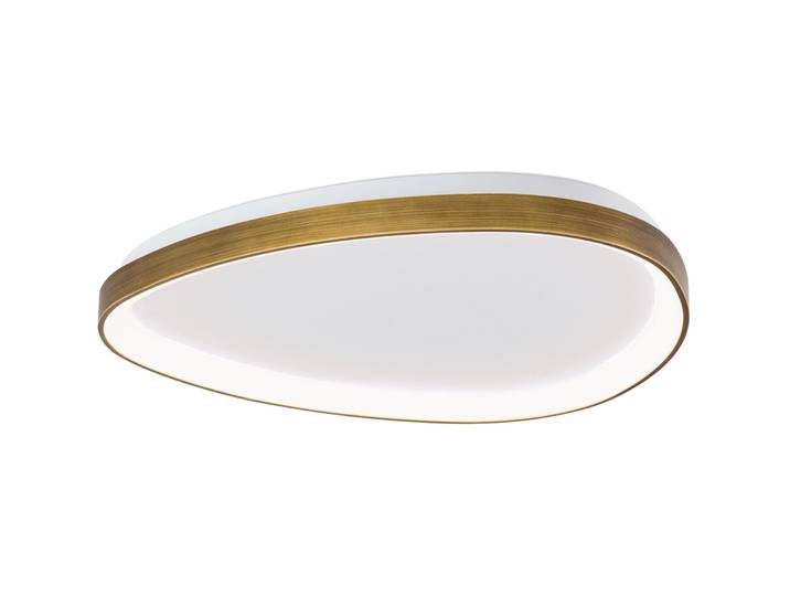 Deckenlampe Charlie Altmessing Aluminium - Lichtfarbe: Warmweiss