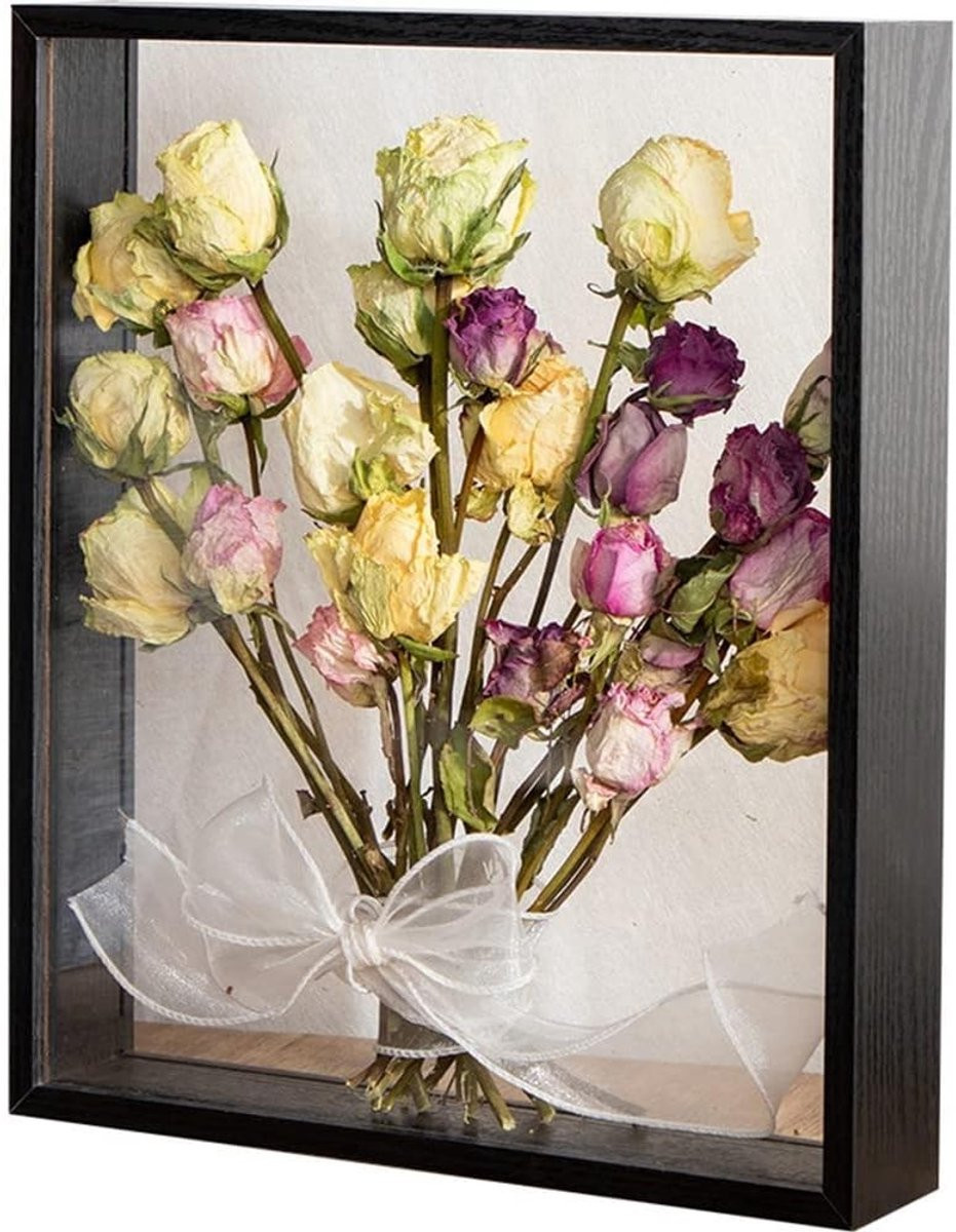 Decoratief Fotolijst voor Gedroogde Bloemen - Dubbelzijdig Glas, Staande Fotolijst, 20x30cm