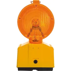 VEL EFL90 - Orange LED-Baustellenlampe, Blinklicht