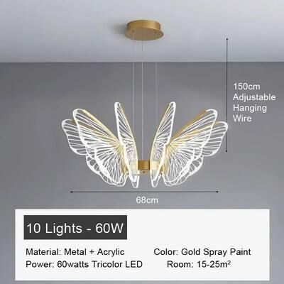 Uplift Essentials Synchronize Your Sanctuary With The High definition, High vibration Energy Of Our Butterfly Chandelier. Featuring A Soph 10 Heads warm Light