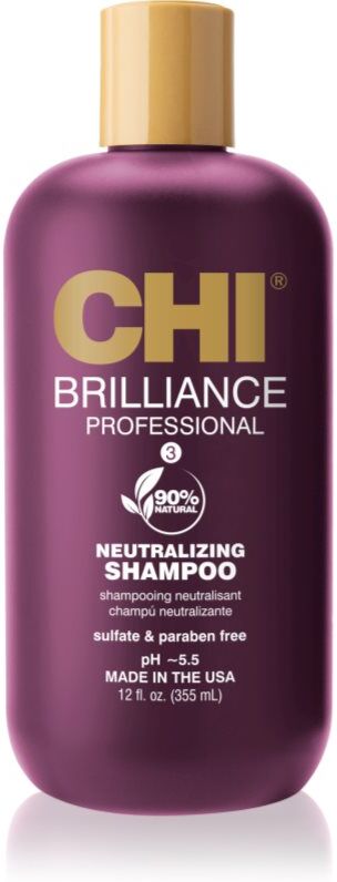 CHI Brilliance Deep Neutralizing Shampoo shampoing à l'huile d'olive 355 ml