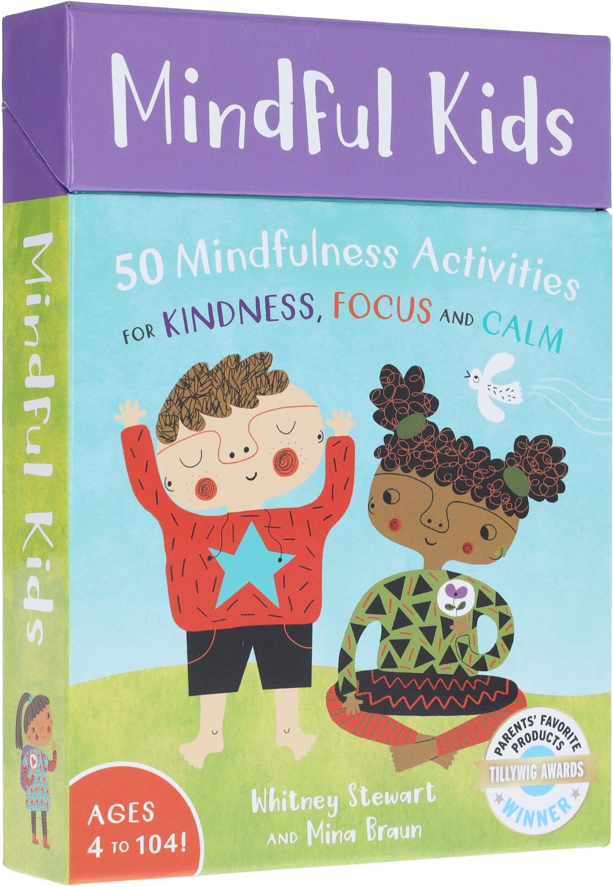 Mindful Kids: 50 Mindfulness Activities for Kindness, Focus and Calm by Whitney Stewart - Ages 4+ - Activity Card Barefoot Books Ltd