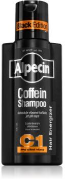 Alpecin Coffein Shampoo C1 Black Edition champô de cafeína para homens para estimular crescimento de cabelo 250 ml. Coffein Shampoo C1 Black Edition
