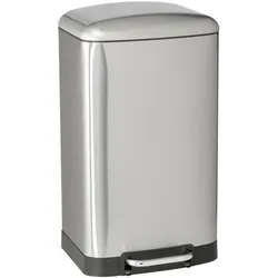 Batimex Mülleimer mit Pedal GREENWICH (40 L), Abfalleimer, Silber