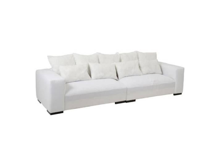 Canapé Design 9 Coussins  Monaco  330cm Blanc
