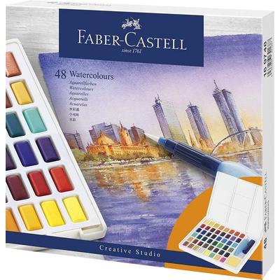 Faber-Castell Aquarellfarben in Näpfchen, 48er Etui