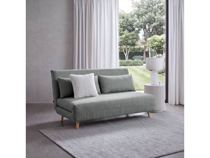 Hellgraues 2-Sitzer-Klick-Klack-Sofa