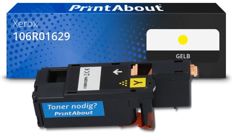 PrintAbout Toner kompatibel mit Xerox 106R01629 - Gelb