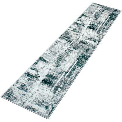 Teppich OTTO HOME "Salsa", grün (dunkelgrün), B:67cm H:9mm L:230cm, Kunstfaser, Teppiche, Teppich, mit besonders weichem Flor, Kurzflor, im Vintage-Look, dichte Qualität