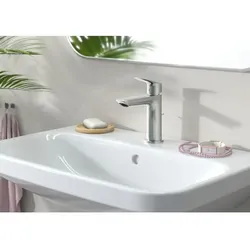 hansgrohe Logis Waschtischarmatur 71251000 mit Zugstangen-Ablaufgarnitur, chrom