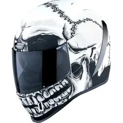 Icon Airform MIPS Crestfallen, Integralhelm - Weiß/Schwarz - M