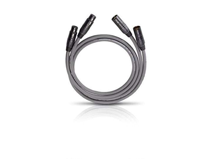 OEHLBACH NF 14 Master X NF-audiokabel met XLR-stekker, symmetrisch opgebouwd grijs 0,50 m