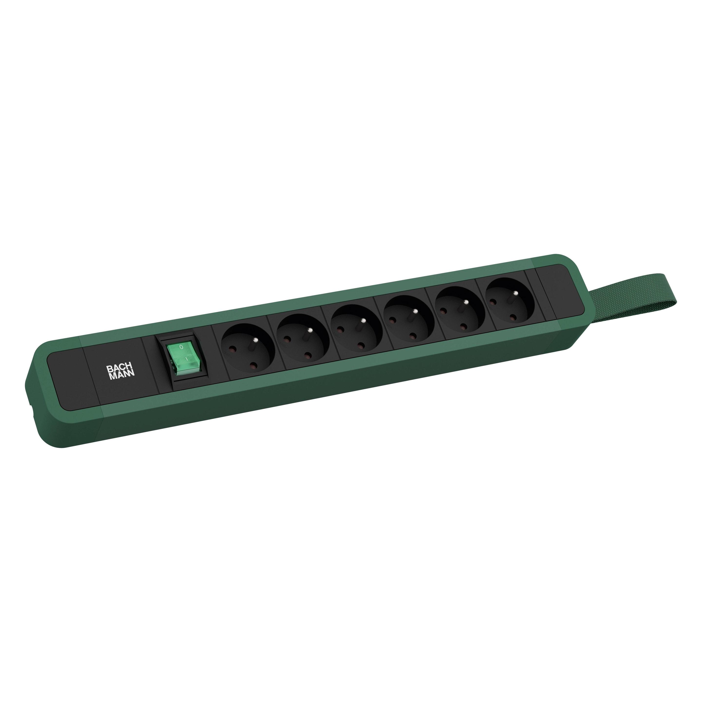 Bachmann BACH Steckdosenleiste (6x, CEE 7/3, CEE 7/5, 2 m) (350.238)
