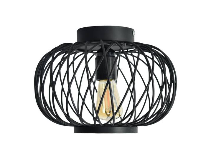 Urban Interiors Deckenleuchten Twist Schwarz, Metall, E27, 25x18x25 cm, Lampen & Leuchten, Innenbeleuchtung, Deckenleuchten, Deckenleuchten