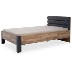 Bett HARPER BRAGA (LF 120x200 cm) - Bezug: Lederlook - LF 120x200 cm