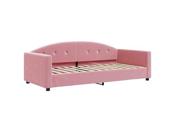 vidaXL Tagesbett Rosa 90x200 cm Samt