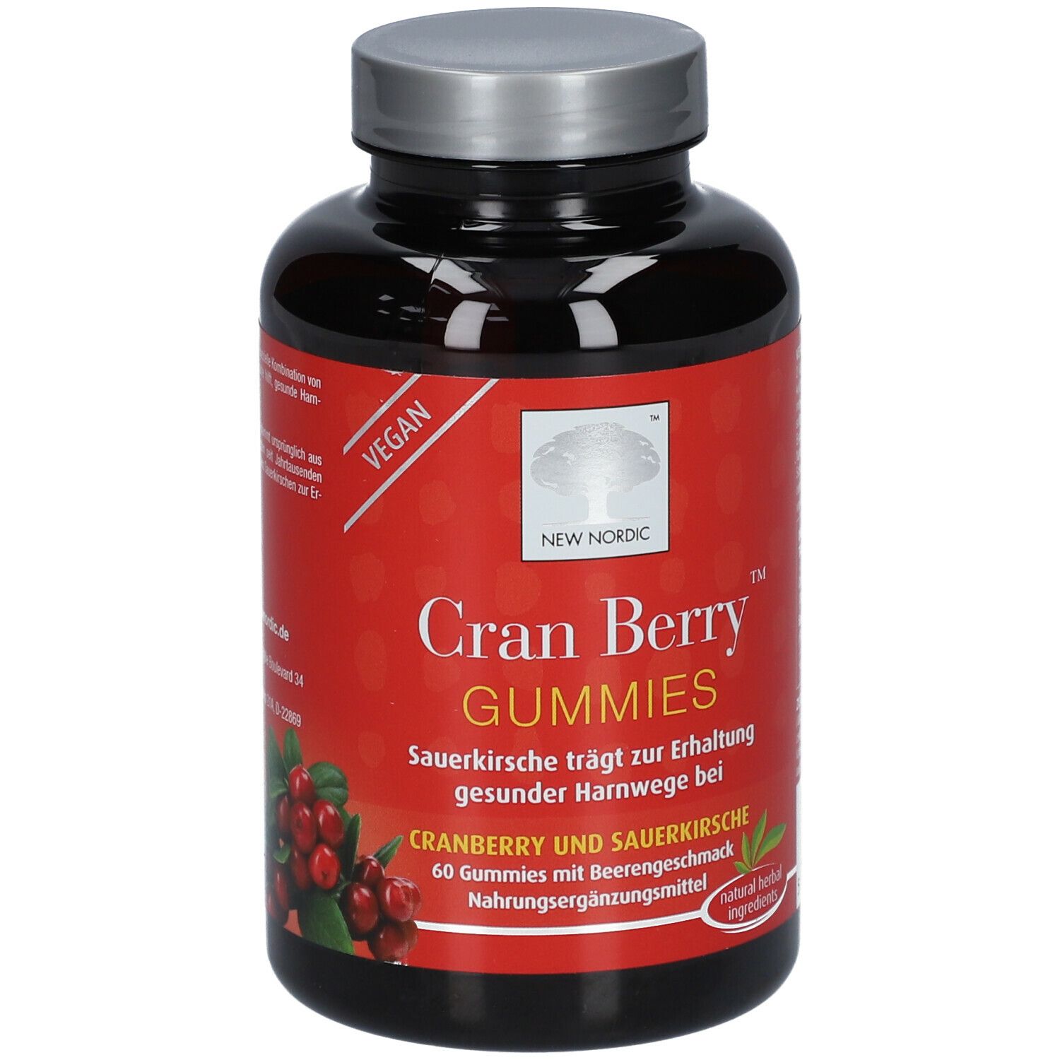 Cranberry Gummies 60 St Bonbons