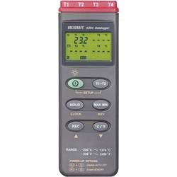 VOLTCRAFT K204 Temperatur-Messgerät kalibriert (ISO) -200 - +1370 °C Fühler-Typ K Datenlogger-Funktion K204-ISO