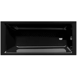 Kaldewei PURO NEXT Badewanne, schwarz, 1700x700 mm, Vollantislip, flacher Wannenrand