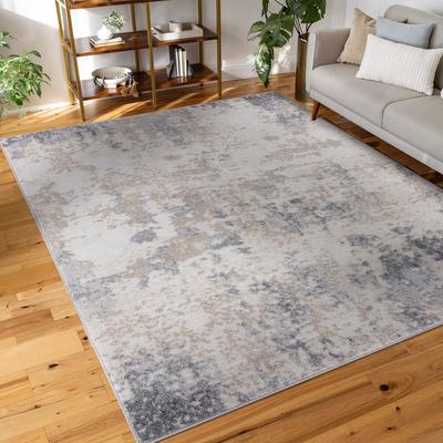 Alise Rugs Gematria Industrial Abstract Indoor Area Rug