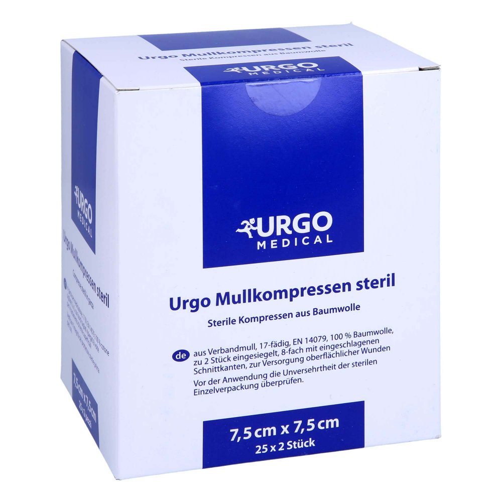 Urgo GmbH Urgo Mullkompressen 7,5x7,5 cm steril 07237857
