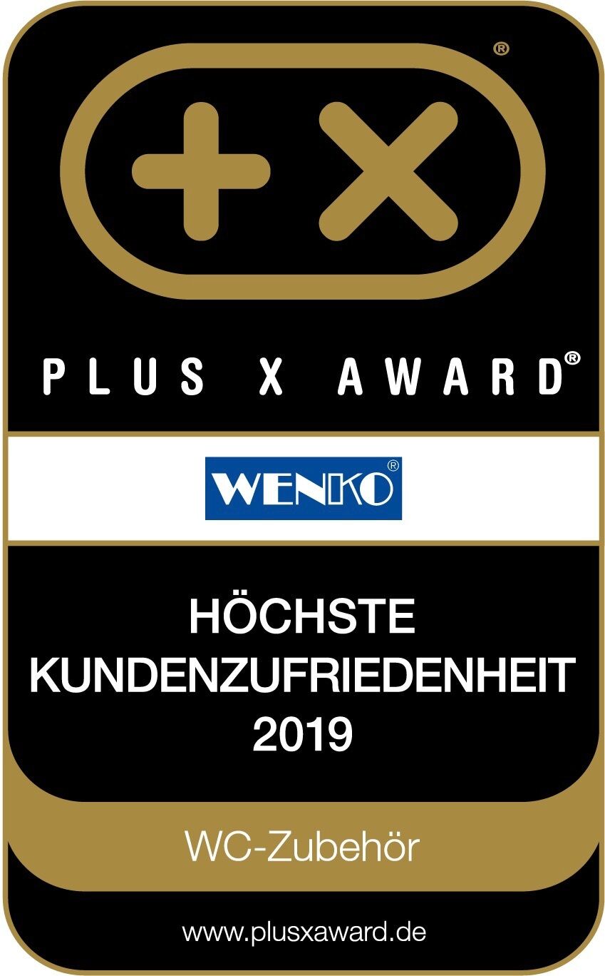 WC-Garnitur WENKO "Avola", schwarz, B:13cm H:70cm L:16cm, Edelstahl, Polypropylen, Reinigungsbürsten, WC-Garnitur, Stand WC-Garnitur schwarz Einheitsgröße