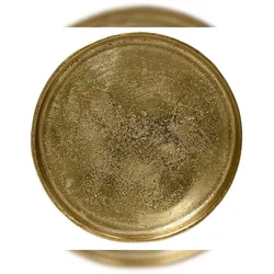 Christmas Decorations Dekoteller 30,5cm Metall Platzteller Tischdeko Unterteller Weihnachten Hochzeit Jubiläum Weihnachtsteller Weihnachtsdeko Gold