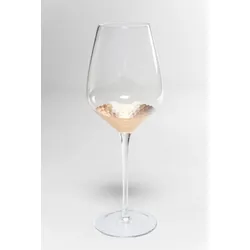 KARE DESIGN Rotweinglas Gobi 400 ml Glas Gold