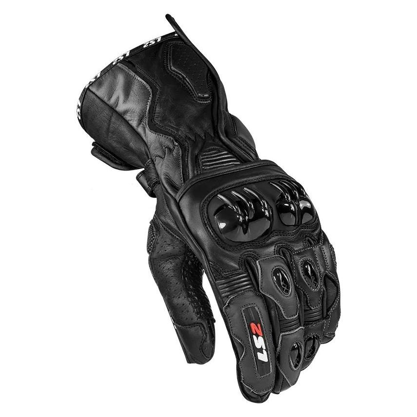 LS2 70099R0112S Motorradhandschuhe Swift Racing, Herren, Schwarz, S (Herren, S) (70099R0112S)