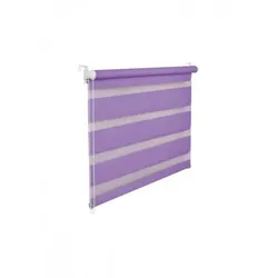 KS Handel 24 Doppelrollo Duorollo 95 cm breit 200 cm lang lila violett inkl. Seilzug Fensterrollo Klemmrollo Jalo