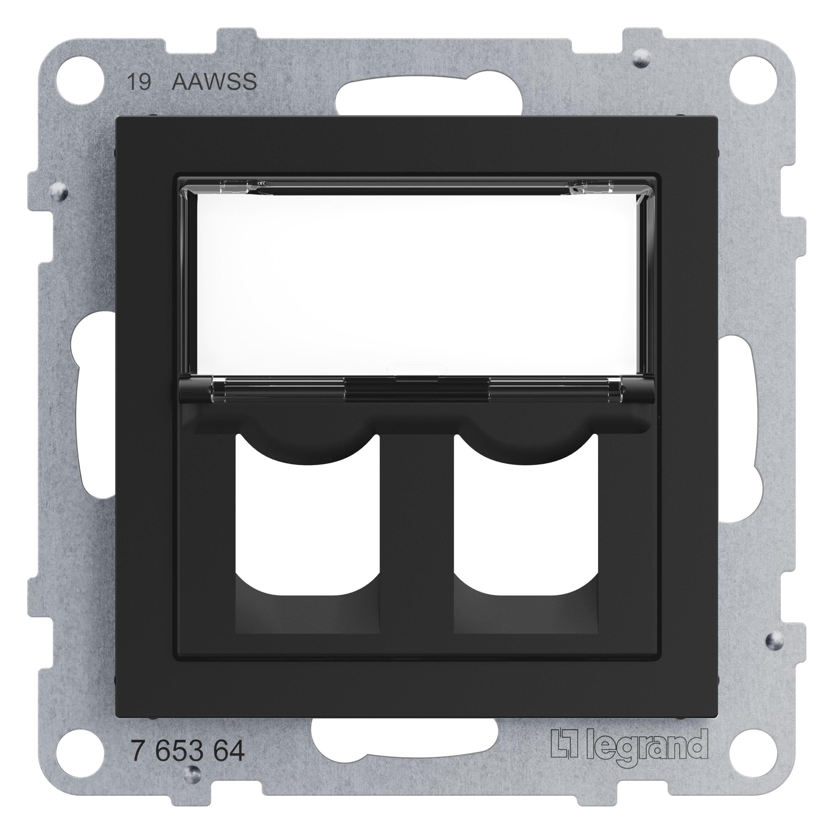 Legrand SEANO 2-fach Systimax-Adapter zum Einschnappen von Systimax Datendosen (765364)