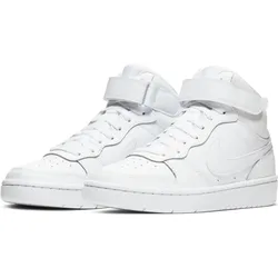 NIKE Court Borough Mid 2 Sneaker ältere Kinder 100 - white/white-white 35.5