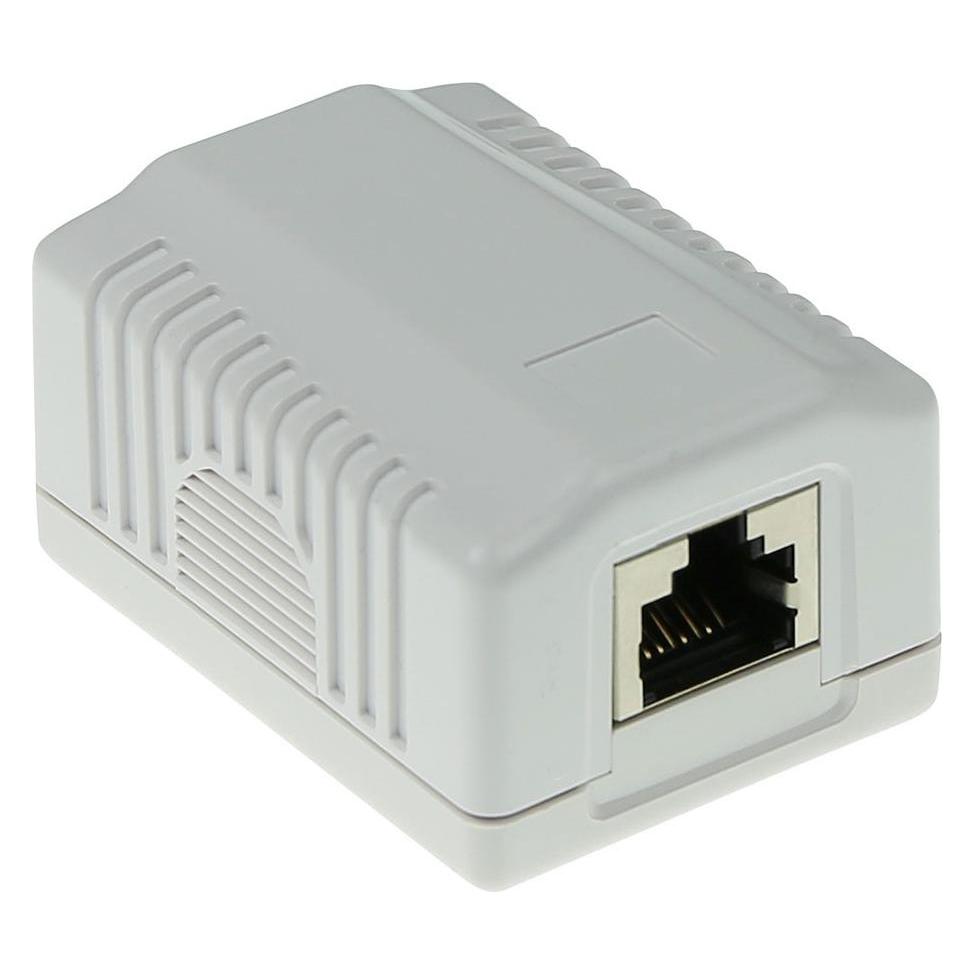 ACT Surface mounted box shielded 1 ports CAT6A. Type: CAT6A Wall mountbox c6a 1p shielded (FA7005)
