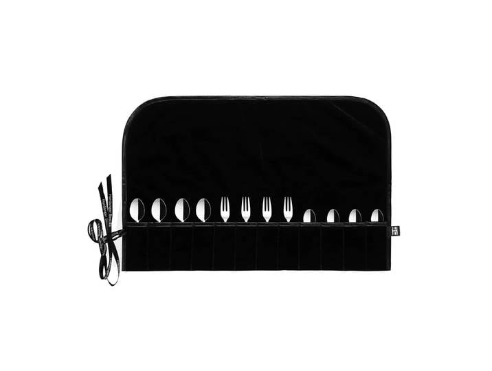 Hardanger Bestikk Pochette à couverts pour couverts à dessert Hardanger Noir