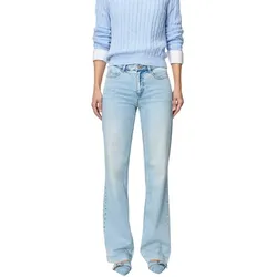 MAC Dream Wide Leg Jeans in Hellblau-D36 / L30
