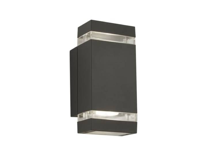 LED Wand Spot Lampe Leuchte Alu Schwarz Außen Veranda Terrasse Hof Beleuchtung